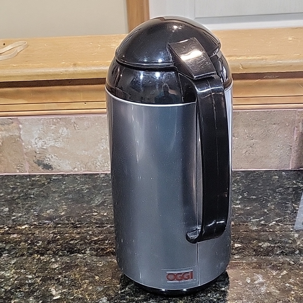 Oggi Stainless Beverage Server Thermal Hot Coffee Milk Water Decaf Glass Lined